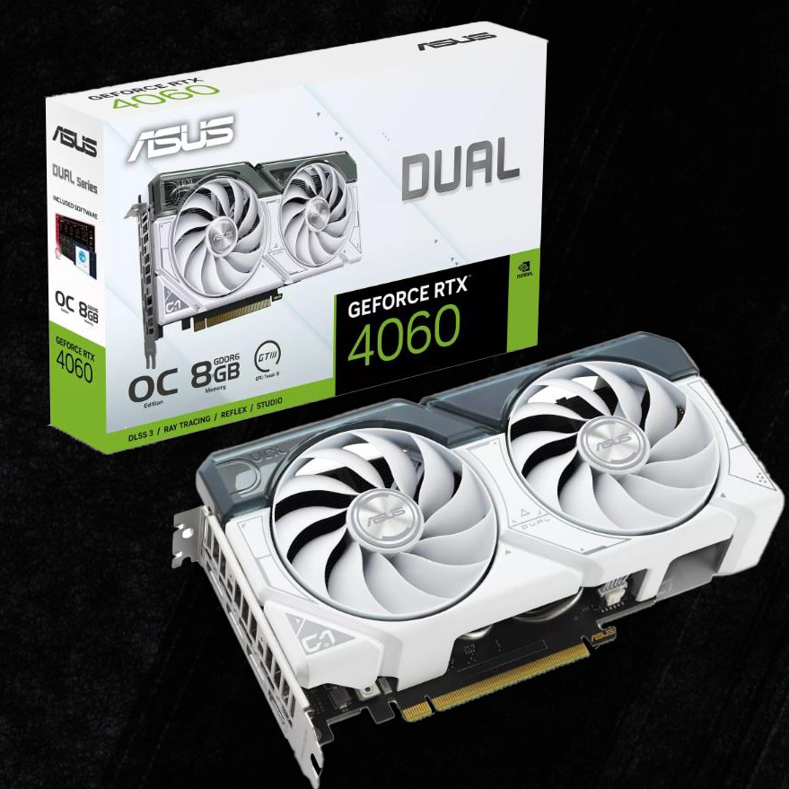 ASUS Dual GeForce RTX 4060 OC White Edition 8GB GDDR6| PC Component