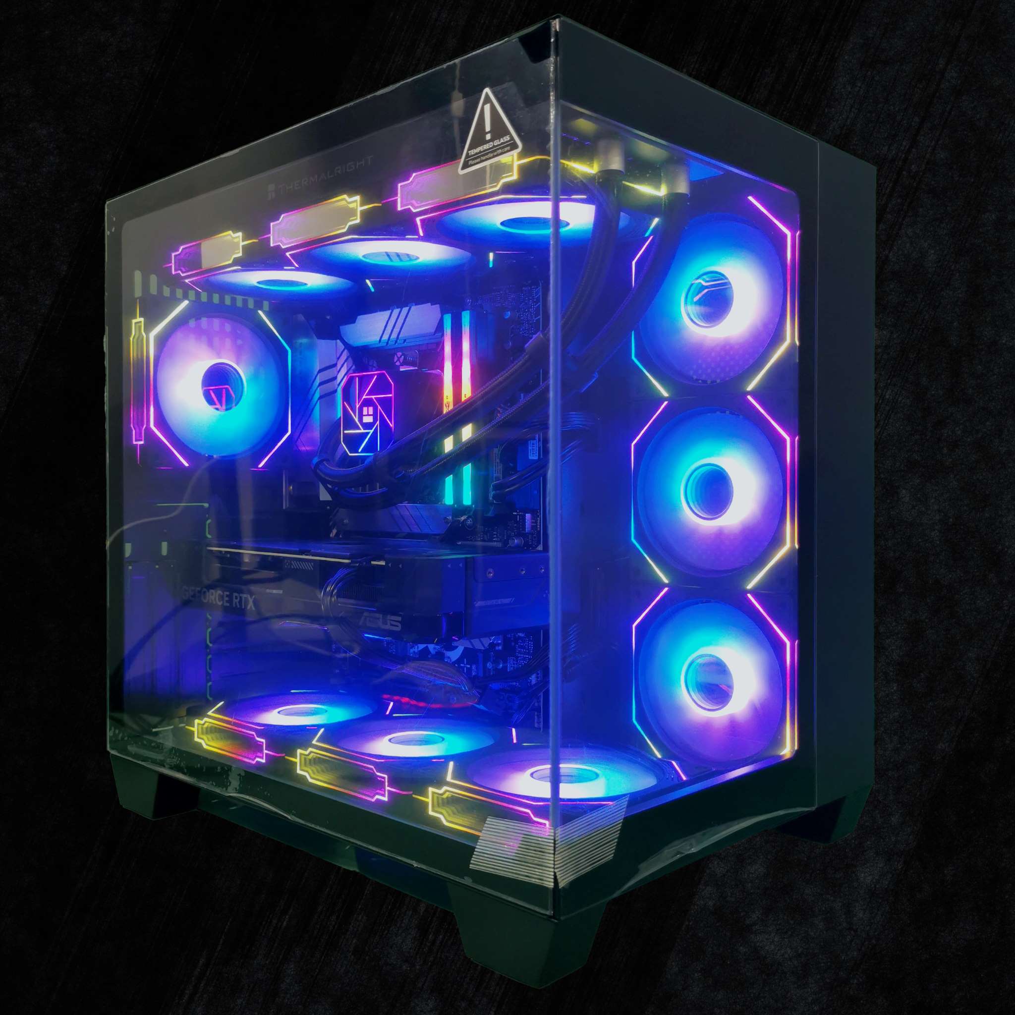 AMD Ryzen 7 9800X3D 8-Core, 32/64GB DDR5-6000 RAM, RTX5090, WiFi & Bluetooth, Win11 Pro, Black, Gaming PC