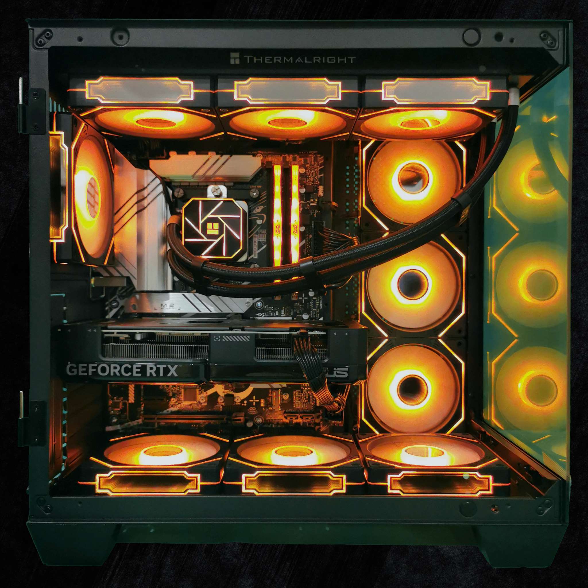 AMD Ryzen 7 9800X3D 8-Core, 32/64GB DDR5-6000 RAM, RTX5090, WiFi & Bluetooth, Win11 Pro, Black, Gaming PC