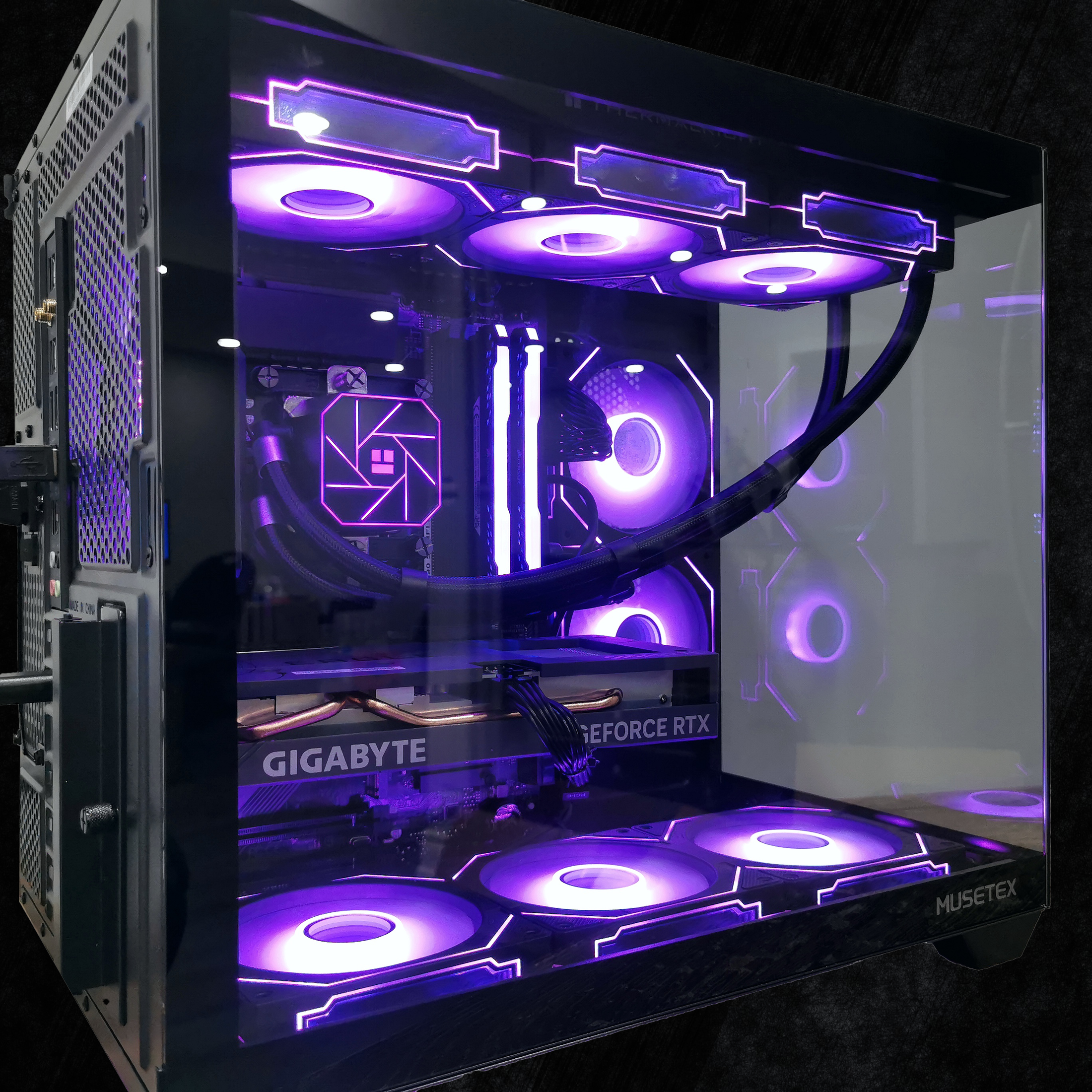 Intel i7-12700KF, RTX 4070Super, 32GB RAM, WiFi & Bluetooth, Win11 Pro, Black