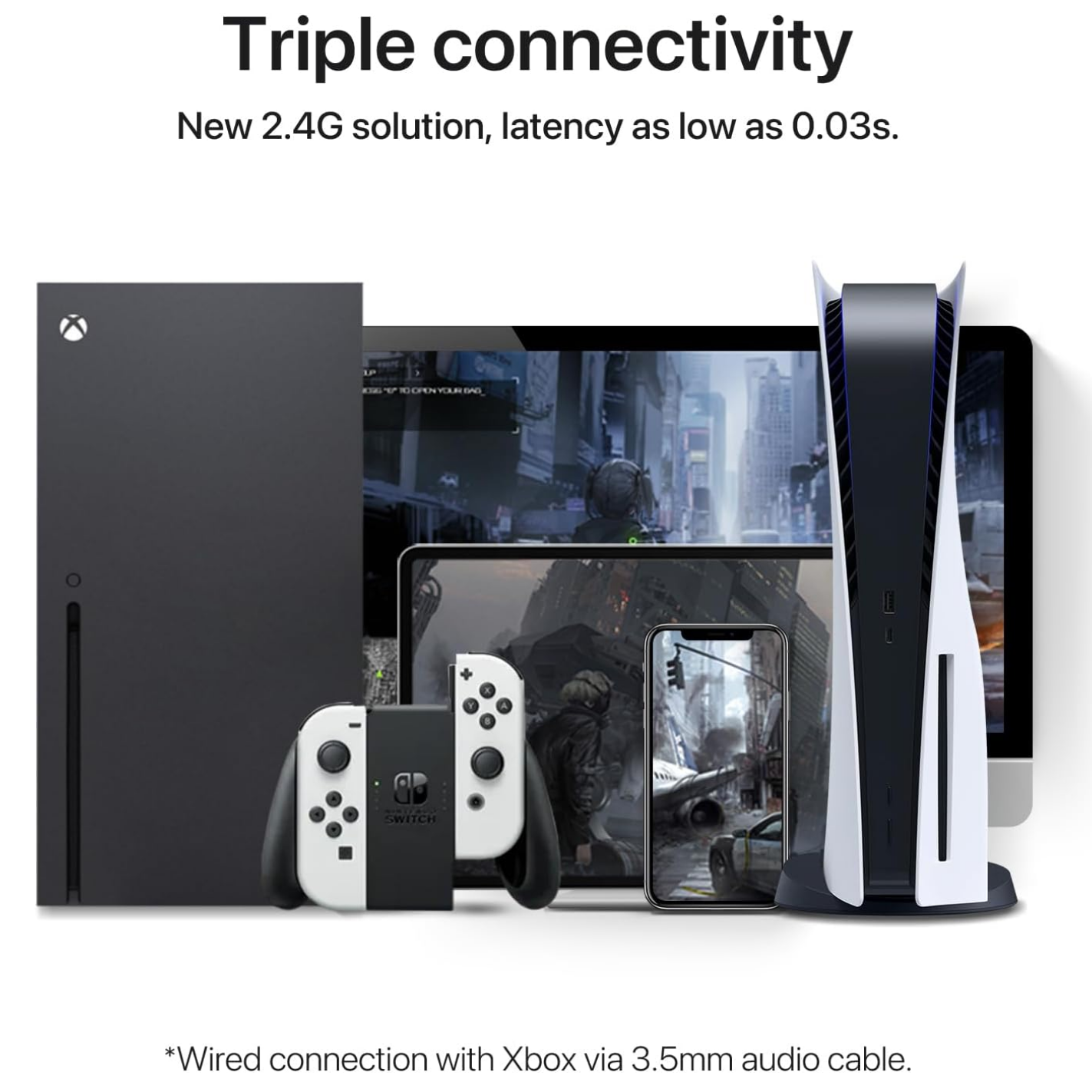 YOWU RGB Cat Ear Headphones 4GS