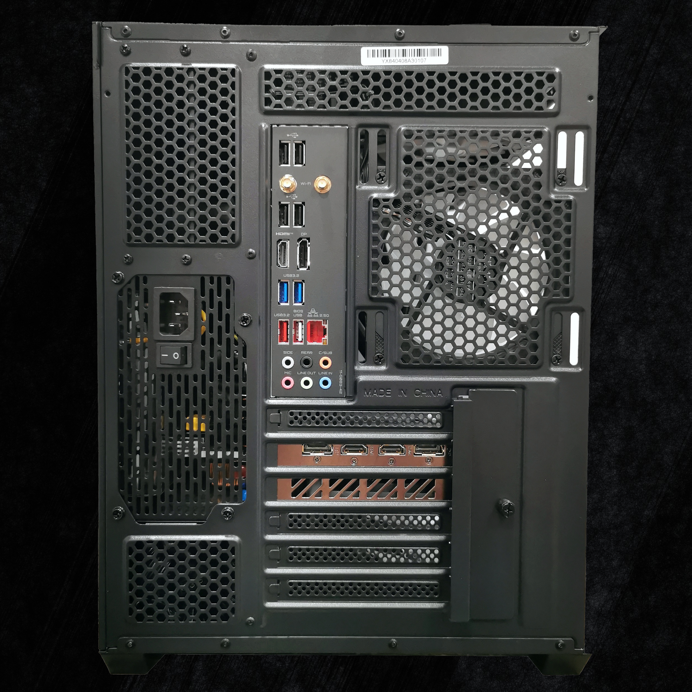 Intel i7-12700KF, RTX 4070Super, 32GB RAM, WiFi & Bluetooth, Win11 Pro, Black