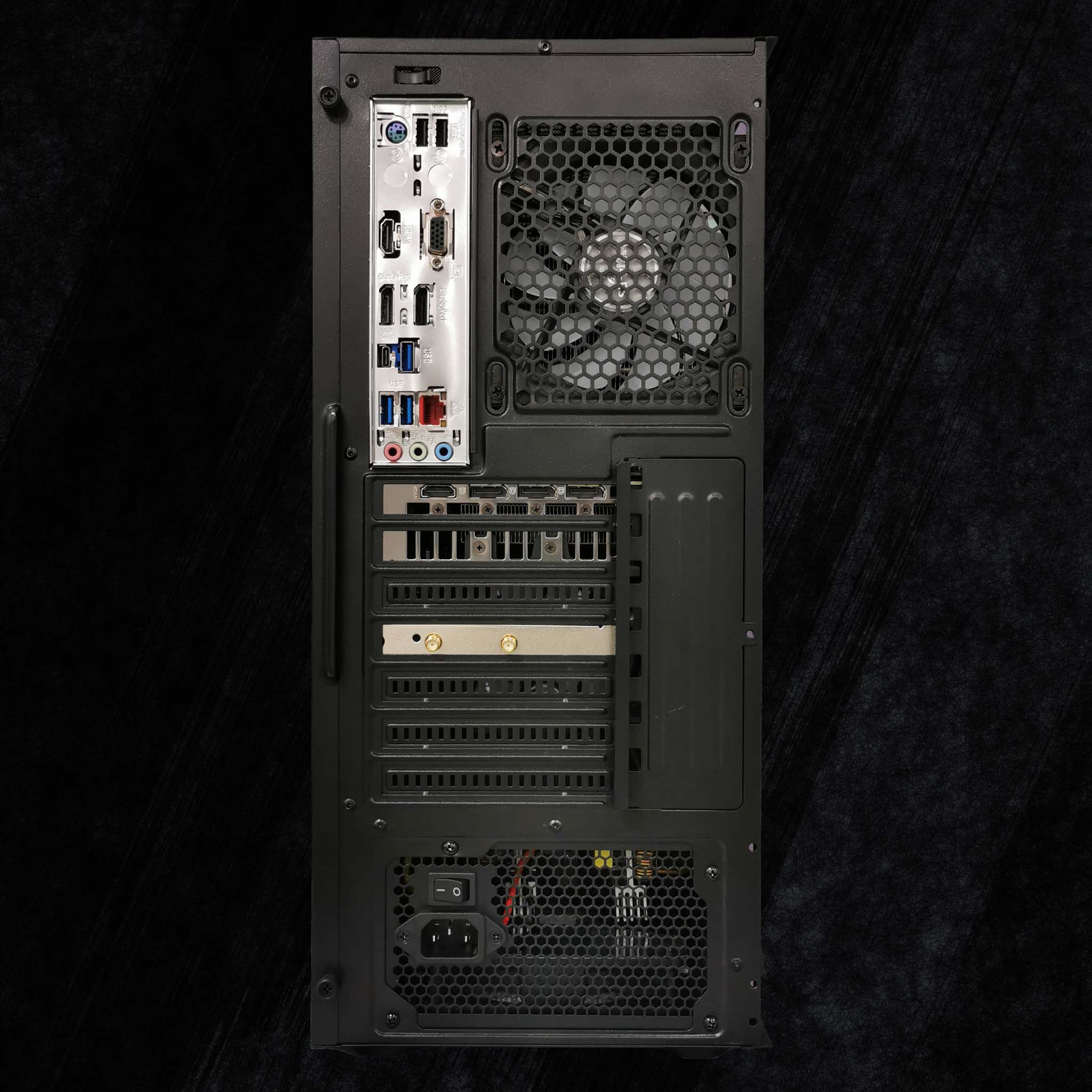 AMD Ryzen 7 9700X 8-Core, 32/64GB DDR5-6000 RAM, RTX 5070 WiFi & Bluetooth, Win11 Pro, Black, Gaming PC