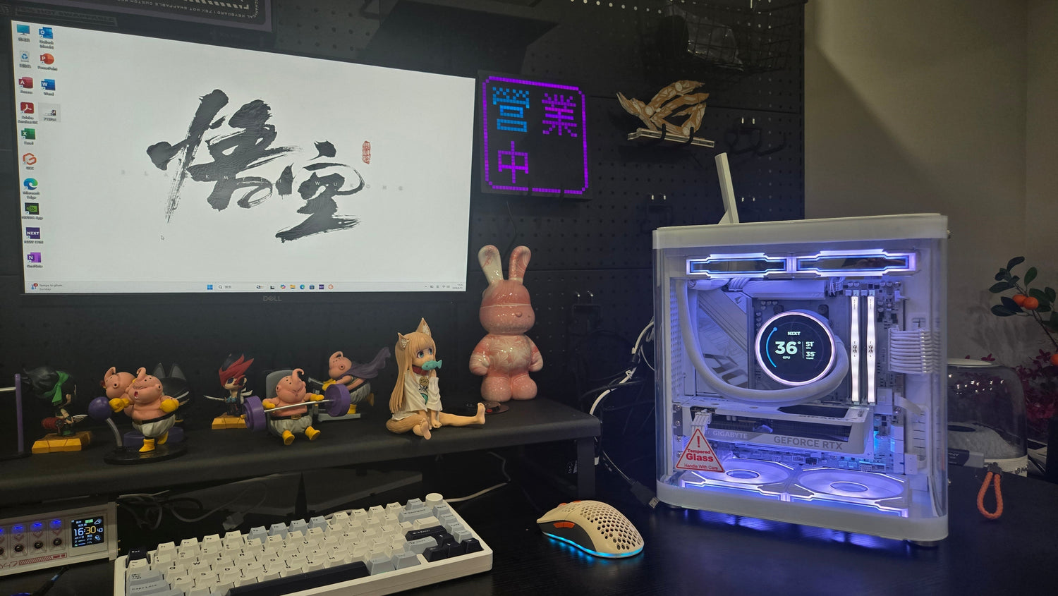 White Jonsbo TK-1 Gaming PC Showcase — Ryzen 5 9600X + 32GB DDR5 +RTX 5060 Build