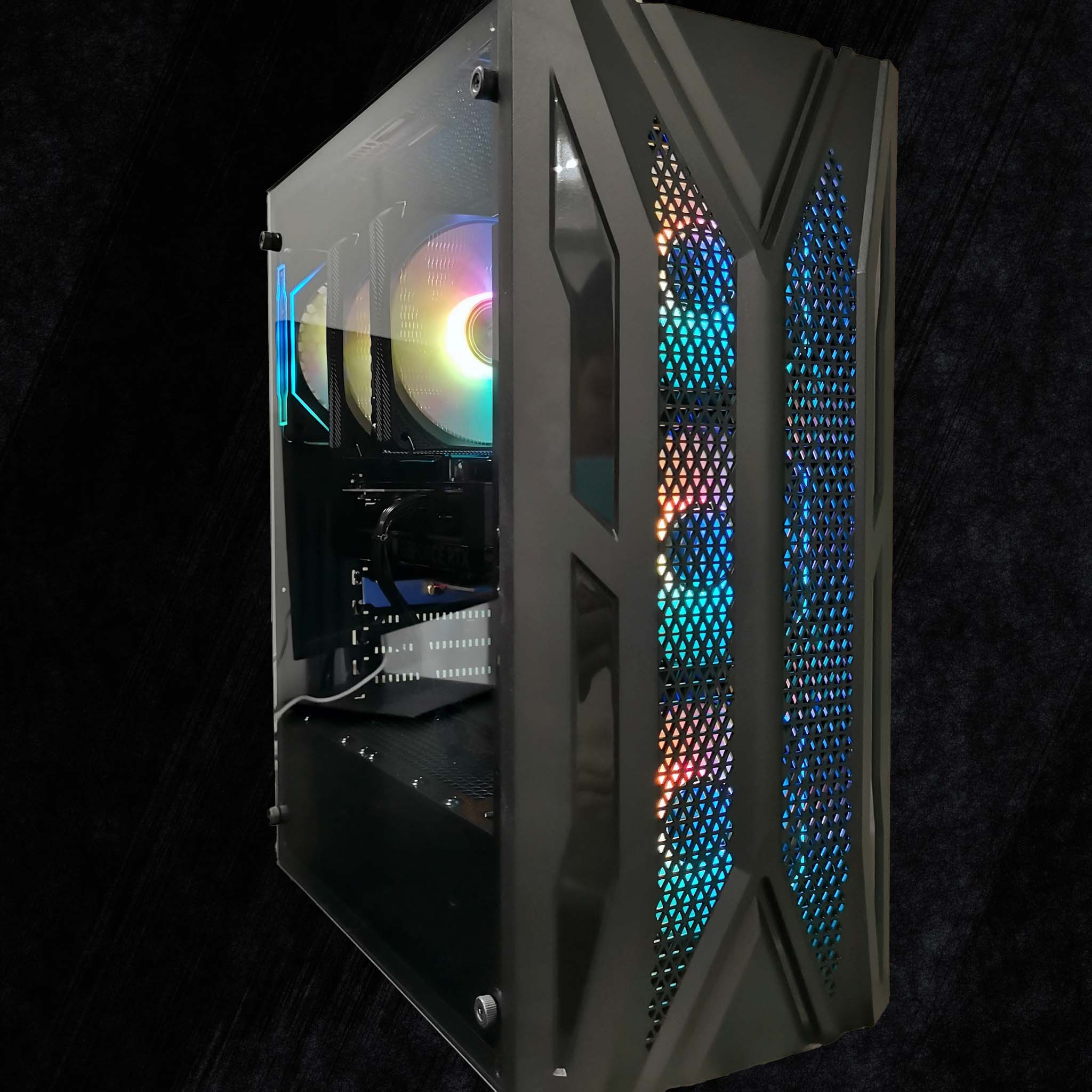 AMD Ryzen 7 9700X 8-Core, 32/64GB DDR5-6000 RAM, RTX 5070 WiFi & Bluetooth, Win11 Pro, Black, Gaming PC