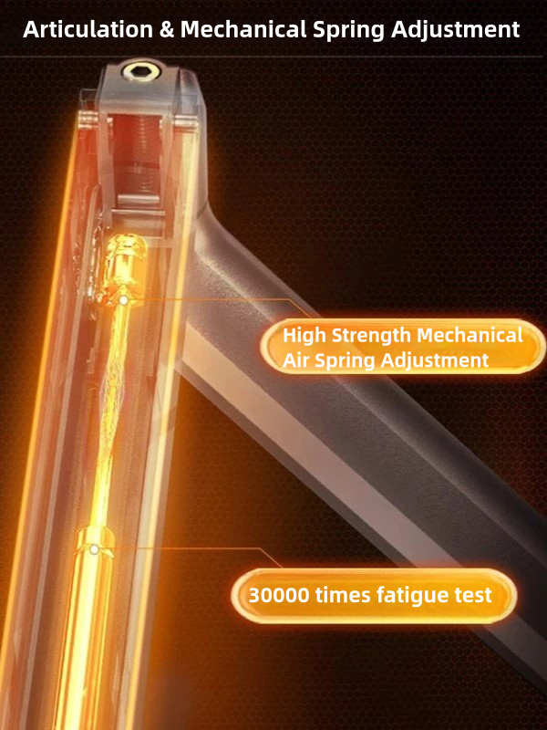 Monitor Arm Desk Mount, Gas Spring Monitors Arm for 17-38 inch Screens, Adjustable Computer Monitors Stand up to 22 lbs, 75 & 100mmVesa Mount with Clamp and Grommet Base