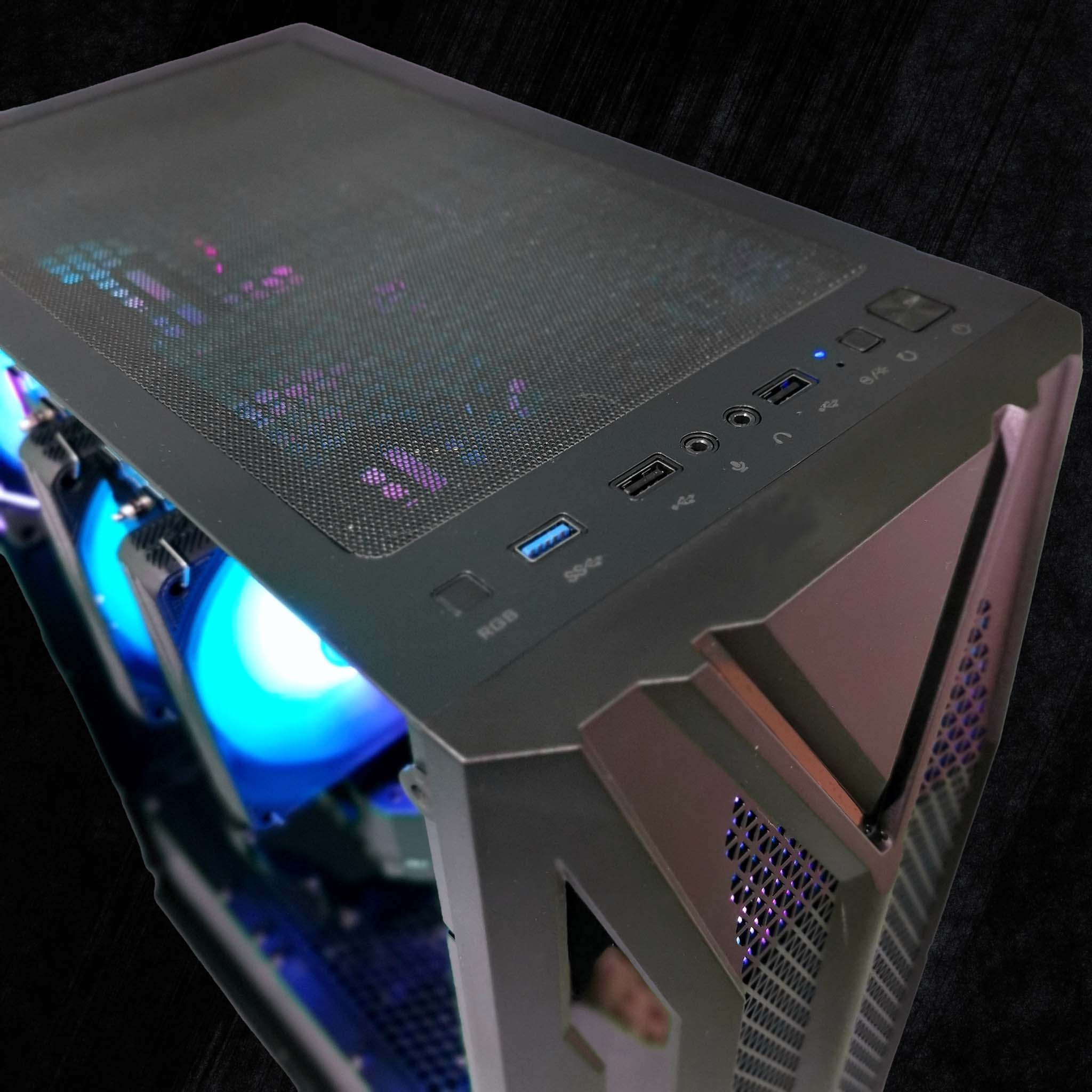 AMD Ryzen 7 5700 8-Core, 32GB DDR4-3200 RAM, 50 Series GPU, WiFi & Bluetooth, Win11 Pro, Gaming PC