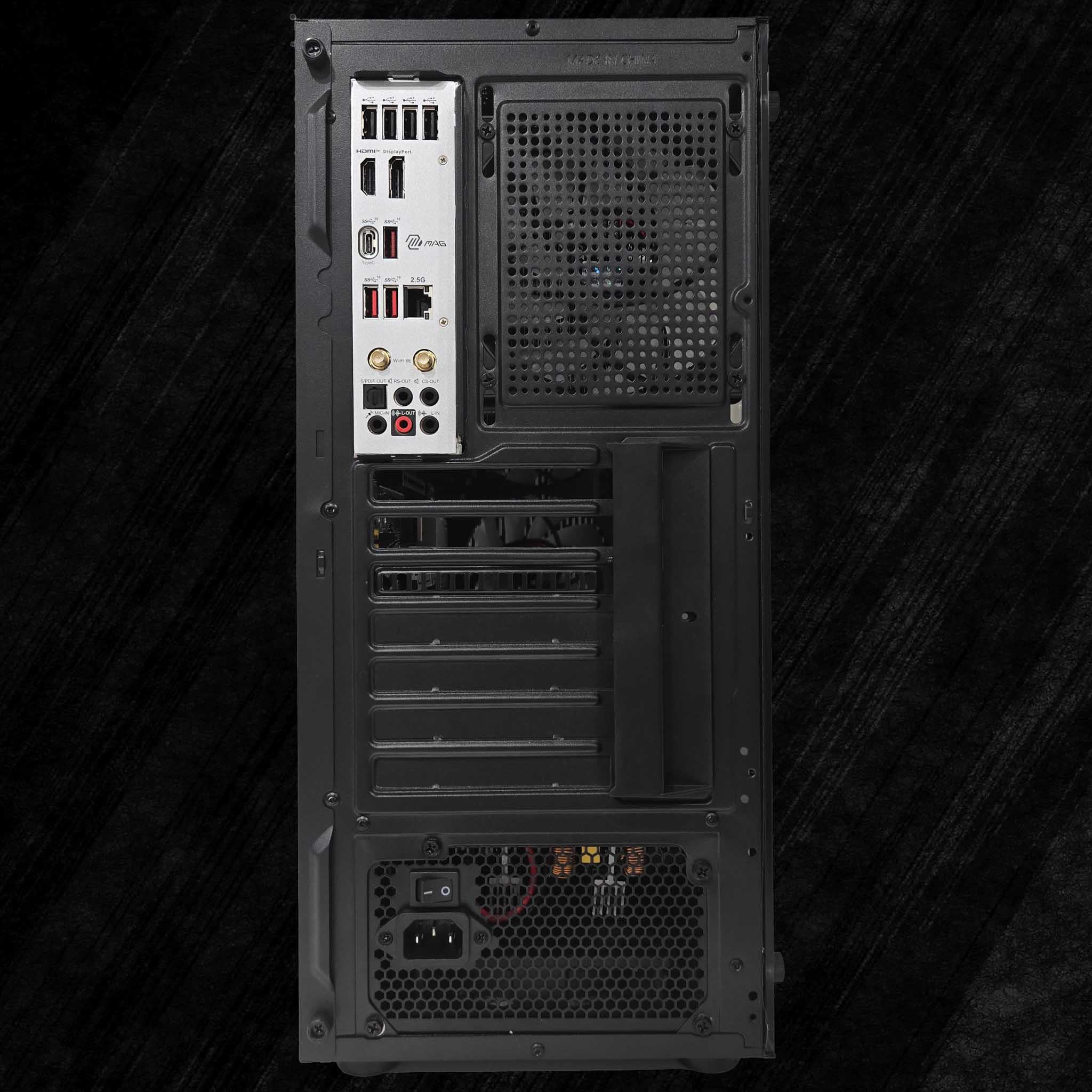 AMD Ryzen 7 9700X 8-Core, 32/64GB DDR5 RAM, 50 Series GPU, WiFi & Bluetooth, Win11 Pro, Black, Gaming PC